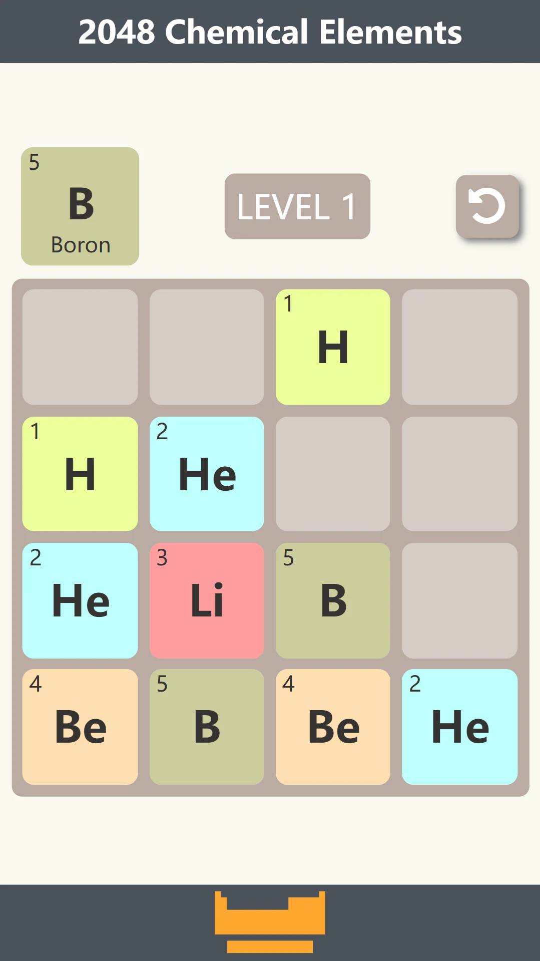 2048 - Chemical Elements screenshot